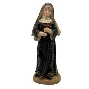 Saint Rita Figurine Florentine Collection Mini Statue Religious Christian VTG